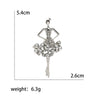 Enamel Ballerina Brooches for Women Pearl Elf Pins Rhinestone Girls Banquet Party Backpack Gift Jewelry Accessories - Image 14