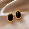 Vintage Korean Style Maillard Brown Ear Clips Women's Coffee Irregular Geometric Clip Earrings Without Ears Hole - Image 13