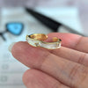 Silver Open Finger Ring Golden Enamel Donut Dazzling Geometric Punk For Women Jewelry Gift - Image 27