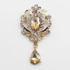 Retro Water Drop Diamond Brooch Detachable Women's Clothing Accessories - Image 8