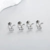 Cubic Zirconia Labret Stud 16G Internally Threaded for Lip Tragus and Helix - Image 55