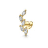 Silver Zircon Stud Earrings 1PC Eight pointed star Women Gold/Silver Heart Flat back piercing Jewelry Gift - Image 19