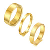 Simple Tungsten Carbide Ring for Women, 2mm/4mm/6mm Stackable Plain Wedding Band - Image 1