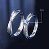1 Pair Twist Copper Plated Platinum Resizeable Couple Rings Men Women Adjustable Overlap Opening Finger Jewelry - Image 3
