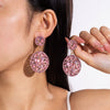 Colorful Crystal Stone Drop Dangle Earrings for Women Geomerry Alloy Metal Wedding Jewelry 9442 - Image 4