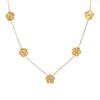 Gold Plated Stainless Steel Necklace Woman Five Leaf Petals Double Sided Necklaces for Women Pendant Flower Clover Jewelry - Image 14