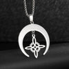 Retro Celtic Knot Pattern Disc Cross Pendant Necklace for Men Gothic Punk Street Jewelry Gift - Image 24