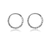 2Pcs 316L Stainless Steel Twist Hinged Septum Nose Rings Hoops for Women Men, Septum Clicker Cartilage Tragus Helix Ear Piercing - Image 6
