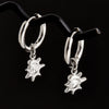 Punk Witch Ear Piercing Round Hoop Pins Cat Star Dangle Earring Stainless Steel Cross Earrings For Women Men Accessories Jewelry - Image 14