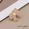 Mini Brooches for Women Clover Sun Flower Bow Knot Bee Cat Anti Slip Buckle Metal Lapel Pin Clothing Accessories - Image 8