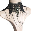 Gothic Victorian Black Lace Necklace Women Girl Boho Crystal Tassel Sexy Lace Choker Dark Loli Style Holiday Party Girl Jewelry - Image 10