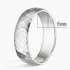 Black Brushed Stainless Steel Couple Ring Hammered Multi-faceted Titanium Rings for Men Women Wedding Engagement Jewelry - Image 12