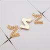10-26PCS Alphabet Charms With Plastic Pearl Alloy Gold Color English Letter Pendant Necklace Bracelet Jewelry Accessory - Image 6
