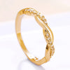 Fancy Women's Finger Ring Twist Band with Sparkling Cubic Zirconia Wedding Engagement Rings Versatile Jewelry - Image 7