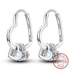 Silver Hoop Earrings Starlight Heart Butterfly Crystal Zircon Hoop Earrings For Women Girl Jewelry Gift - Image 16
