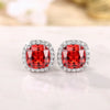 Ne'w Bright White/Yellow/Pink CZ Stud Earrings for Women Contracted Jewelry Wedding Engagement - Image 12