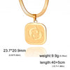 12 Zodiac Sign Necklace for Women Stainless Steel 12 Constellation Pendant Snake Neck Chain Choker Birthday Jewelry Gifts - Image 25
