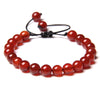 8MM Stone Bead Braid Bracelets Minimalist Carnelian Agates Jades Gem Woven Bangle Jewelry Gift For Women Men - Image 33