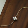Silver Plated Four Leaf Clover Zircon Anklet for Women Simple Adjustable Ankle Chain Summer Vacation Jewelry Gift - Image 2