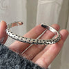 Silver Retro Bracelet for Women Men Vintage Handmade Black Star Bracelet Birthday Gift - Image 1