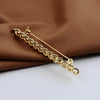 Korean Gold Color Empty Chain Brooch Jewelry Simple Buckle Lapel Pin Wedding Clothing Accessories - Image 5