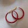 Elegant Bohemian Blue Zircon Enamel Hoop Earrings For Women Simple Geometry Jewelry Gifts - Image 13
