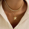 Delicate Zircon Star Pendant Necklace For Women Minimalist Gold Pvd Plated Stainless Steel Necklace Jewelry - Image 3