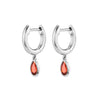Gold Silver Color Teardrop Slim Zircon Drop Earrings For Women Hoop Colorful Earring Party Jewelry - Image 23