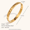La. Muses Retro Star Moon Eye Octagonal Star Cube Zirconia Stainless Steel Women's Bracelet Jewelry Gift - Image 4
