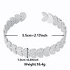 Metal Silver Color Heart Animal Snake Hand Hug Flower Leaf Bangles Bracelets For Women Girl Jewelry Stainless Steel Bangle Gift - Image 13