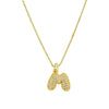 Full Zircon Mini A-Z Letter Pendant Neckalce Stainless Steel Chubby Balloon Initial Alphabet Gold Plated Choker Jewelry - Image 22