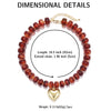 Colorful Acrylic Bead Choker Necklace with Heart Pendant - Image 11