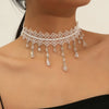 1 Px Ladies Black Lace Crystal Color Flower Necklace Beach Travel Holiday Classic Personalized JewelryEvening D - Image 4