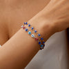 Blue Evil Eye Bracelet for Women Turkish Lucky Resin Bead Chain Adjustable Bangle Bracelet Birthday Party Jewelry Gift - Image 2