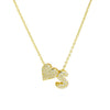 Gold Color Tiny Heart Dainty Zircon Initial Necklace Customizable Letter Name Choker Pendant for Women Birthday Party Jewelry Gi - Image 27