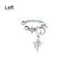 No Pierced Ear Cuff Earrings silver Color Star Sparkling Pearl Clip Earrings for Women Ear Bone Fake Cartilage Jewelry - Image 6
