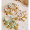 Acrylic Resin Square Heart Sun Flower Drop Charm Hoop Earrings Stainless Steel Handmade Sweet Y2K Jewelry - Image 5