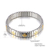 316L Stainless Steel CZ Crystal Elasticity Chain Bracelets For Women Gold Plated Jewelry - Image 18