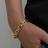 316L Stainless Steel Bracelet for Men Women Gold Plated Geometric Chain Bracelets Jewelry - Image 2