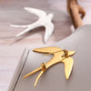 Aomogo Stainless Steel Broochs Personality Pin Designs Drawing Swallow Brooch For Women Jewelry Banquet Creative Gifts - Image 6