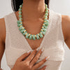 Bohemian Acrylic Multi-layer Choker Necklaces for Women Irregular Colorful Bead Necklace Exaggerated Party Wedding Accessories F - Image 21