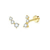 Two-Piece Stainless Steel CZ Cartilage Stud Earring Set for 20G Piercings - Image 9