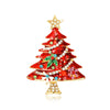 Christmas Brooch Shiny Crystal Year Accessory Pin Snowman, Elk, Tree Series Decoration Jewelry Gift - Image 8