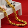 Yellow Gold Plated Dragon Head Rope Necklace For Men Vietnamese Gold Neck Chain Necklace Wedding Engagement Jewelry - Image 5