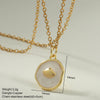 Bohemian Enamel Moon Star Necklace For Women Cute Shell Heart Collars Stainless Steel Long Chain Choker Summer Beach Jewelry - Image 21