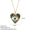 Stainless Steel Chain Necklace with Colorful Pendant Designs - Image 20