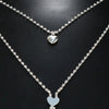 Stonefans Metal Heart Nipple Chain Jewelry with Neck Non Piercing Rhinestone Body Chain Necklace For Women Sexy Festival Outfit