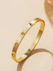 3Pcs Gold Plated Stainless Steel Bracelet Set Hollow Clover Chain Cubic Zirconia Tennis Bangle Elegant Jewelry For Women - Image 5