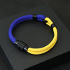 Bicolor Thread Bracelet For Men Magnet Buckle Concentric Knot Nautical Marine String Braslet Bangle Ukrainian Braclet - Image 3