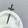 1 Pcs Excalibur Demon Sword Ear Studs, Steel Wing Helix Conch Ear Piercing Jewelry, Anti-allergic Cartilage Earring - Image 15